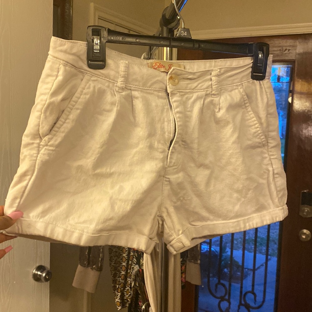 Short white shorts